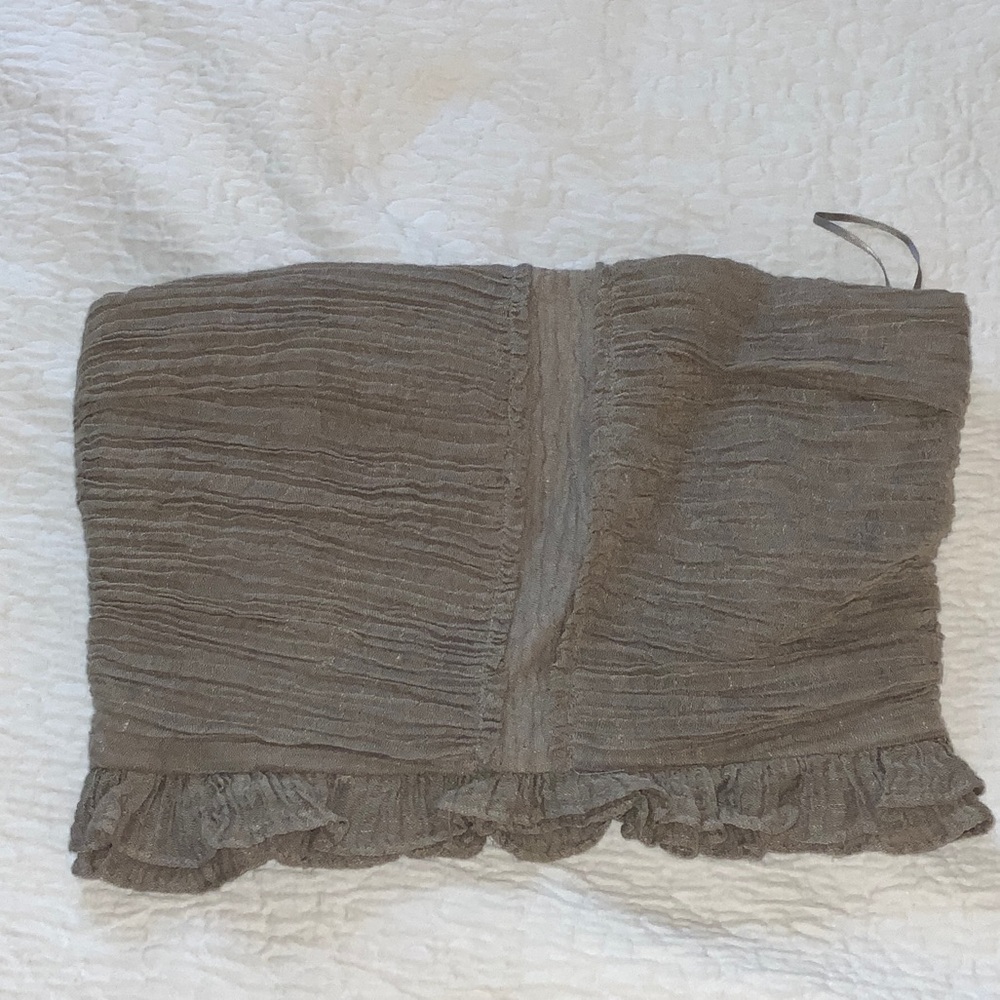 Zara Brown Crop Top